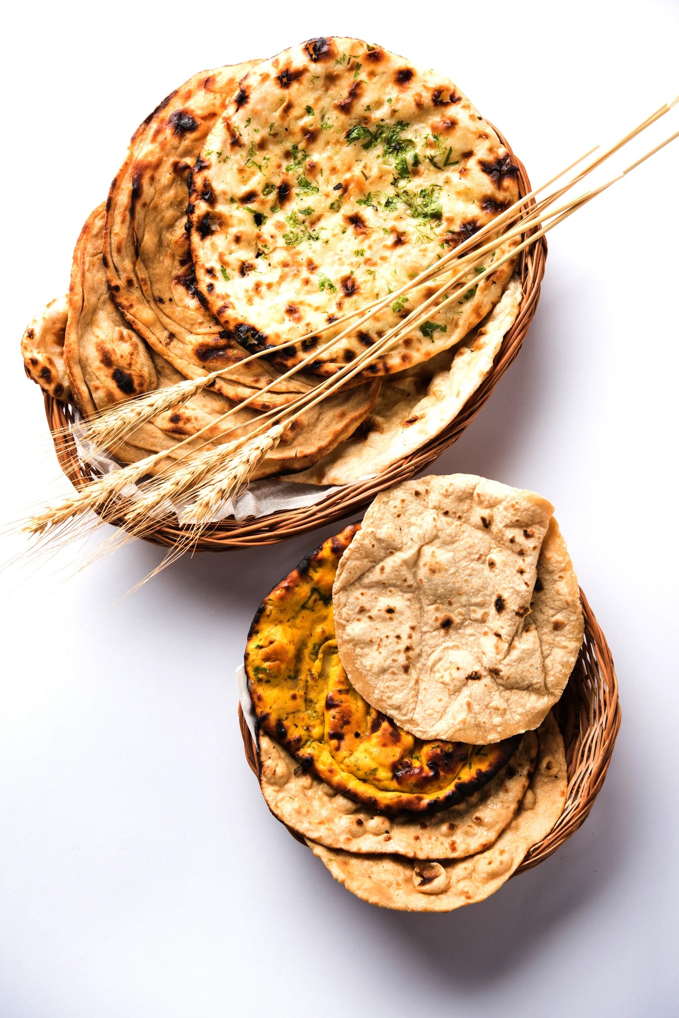 Assorted Indian bread basket